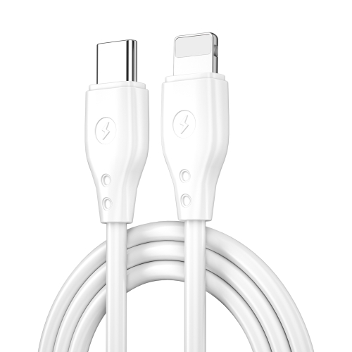 

WIWU Pioneer Series Wi-C002 PD30W USB-C / Type-C to 8 Pin Fast Charging Data Cable, Length: 1m (White)