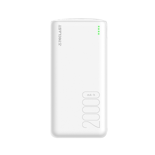 

TECLAST T200H 20000mAh Digital Display Power Bank with Cable (White)