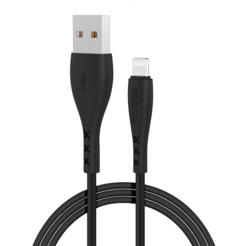 

Yesido CA26 2.4A USB to 8 Pin Charging Cable, Length: 1m(Black)