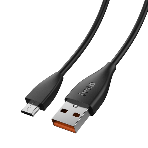 

IVON CA87 USB to Micro USB TPE Fast Charge Data Cable, Cable Length: 1m (Black)