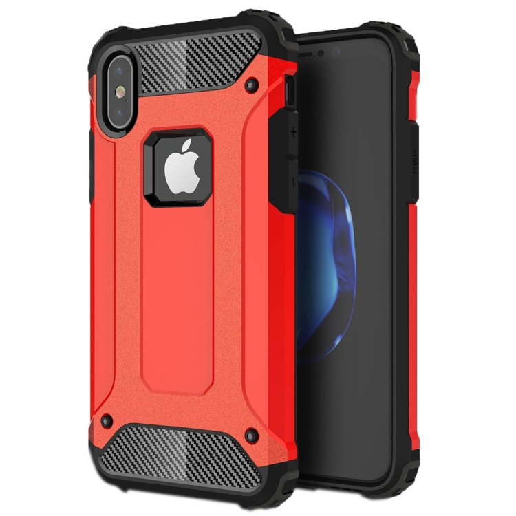 

For iPhone X / XS Magic Armor TPU + PC Combination Case(Red)
