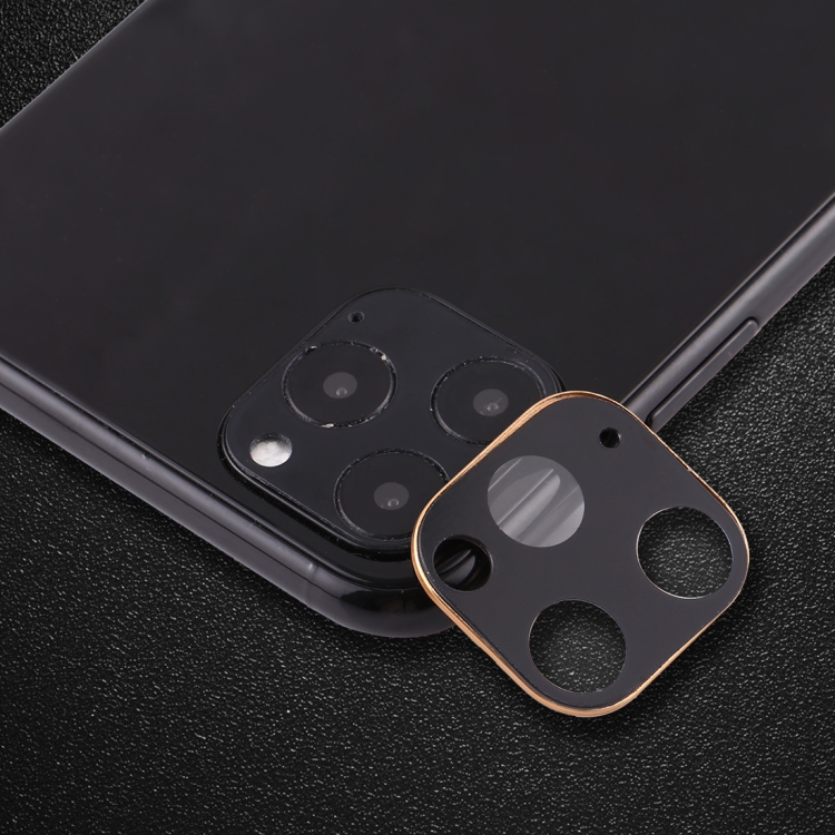 

Titanium Alloy Camera Lens Protector Tempered Glass Film for iPhone 11 Pro / 11 Pro Max (Gold)