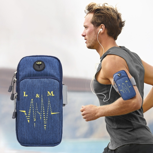 Universal 6.2 inch or Under Phone Zipper Double Bag Multi-functional Sport Arm Case with Earphone Hole, For iPhone, Samsung, Sony, Oneplus, Xiaomi, Huawei, Meizu, Lenovo, ASUS, Cubot, Ulefone, Letv, DOOGEE, Vkworld, and other Smartphones(Blue) haweel 13 0 inch sleeve case zipper briefcase laptop handbag for macbook samsung lenovo thinkpad sony dell alienware chuwi asus hp 13 inch 13 5 inch laptops navy blue