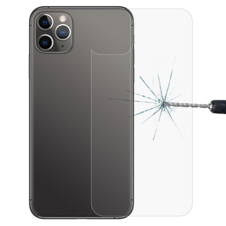 

For iPhone 11 Pro 9H 2.5D Half - Screen Transparent Mobile Phone Tempered Glass Film Back Film