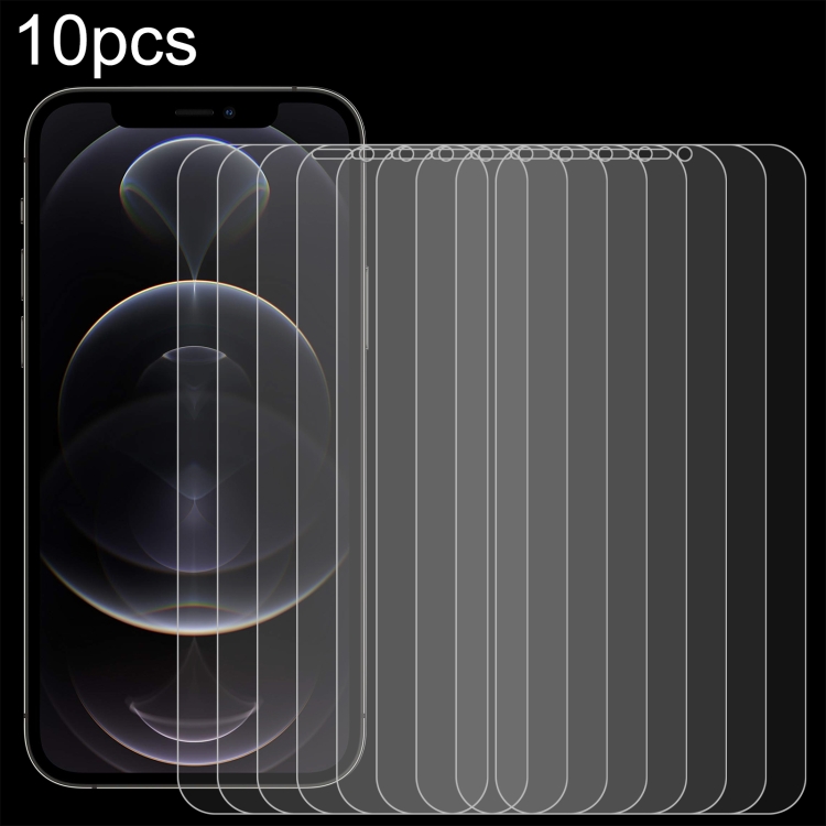 

For iPhone 12 Pro Max 10 PCS 0.26mm 9H 2.5D Tempered Glass Film (Open Hole)