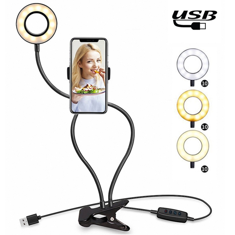 Desk Lamp Phone Holder Light Ring LÅNESPELARE Ring Light With