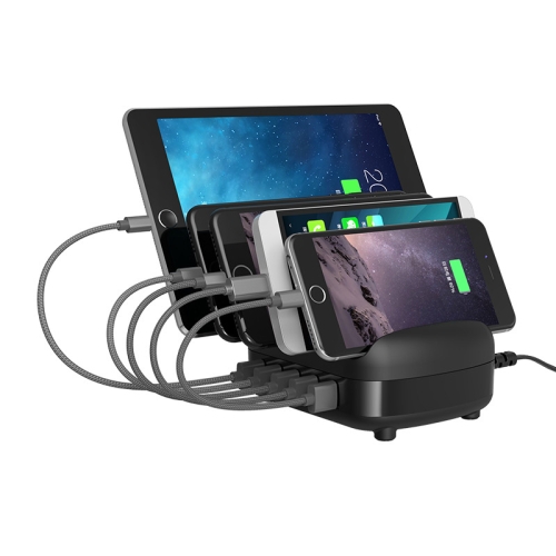 

ORICO DUK-5P 40W 5 USB Ports Smart Charging Station with Phone & Tablet Stand(Black)