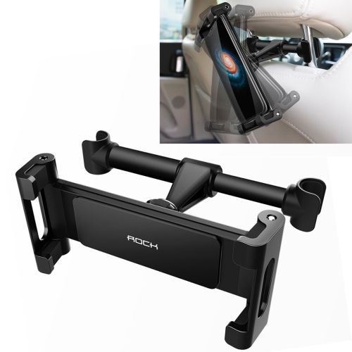 

ROCK Universal Car Back Seat Headrest Holder Mount, For iPhone, iPad, Galaxy, Huawei, Xiaomi, LG, Lenovo, Sony, HTC, other Smartphones and Tablets(Black)