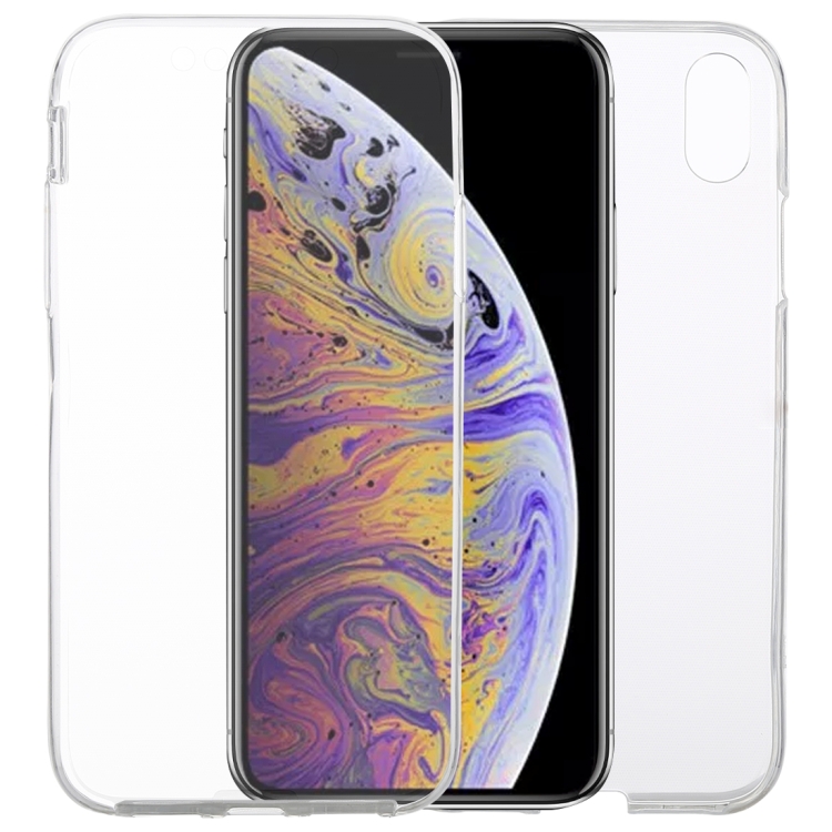 

Ultra-thin Double-sided Full Coverage Transparent TPU Case for iPhone XS Max (Transparent)