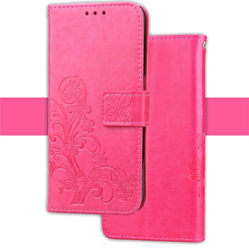 

Embossed Pattern PU + TPU Horizontal Flip Leather Case for iPhone XS Max, with Holder & Card Slots & Wallet (Magenta)