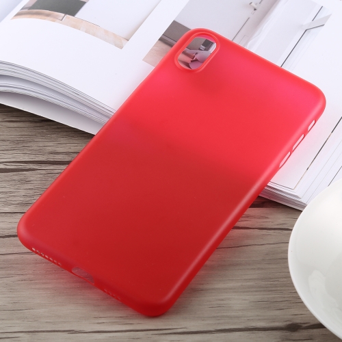 

For iPhone XS Max 0.3mm Ultra-thin Frosted PP Case (Red)