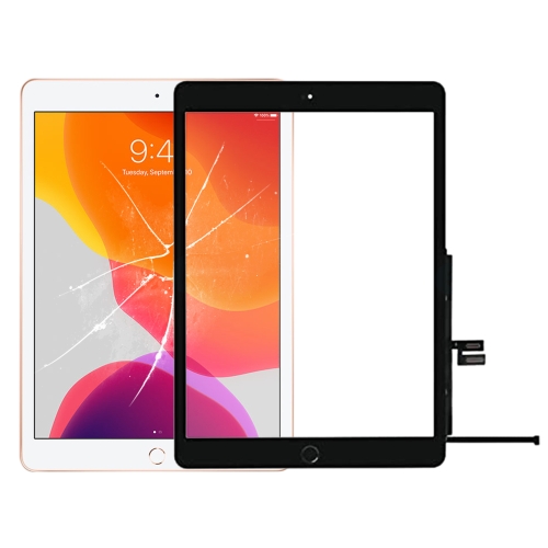 Touch Panel with Home Button for iPad 10.2 (2019) / 10.2 (2020) A2197 A2198 A2270 A2428 A2429 A2430 (Black) чехол wiwu для apple ipad 10 9 11 0 f16 ultra thin keyboard black 6976975610664