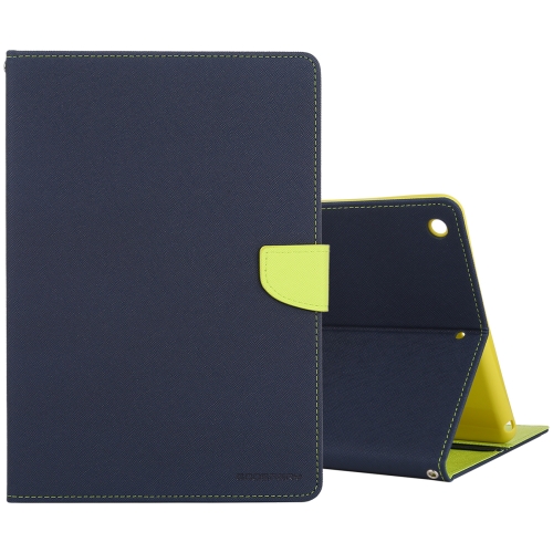 

GOOSPERY FANCY DIARY for iPad 10.2 Cross Texture Leather Case with Card Slot & Holder & Wallet(Navy Blue)