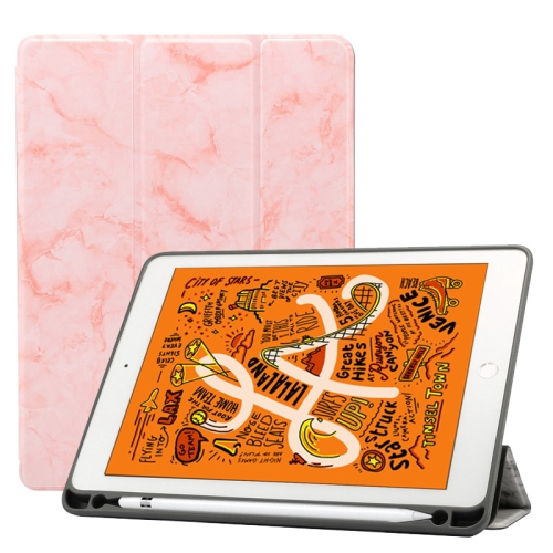 

Marble Texture Pattern Horizontal Flip Leather Case for iPad Air 2019 10.5 inch, with Three-folding Holder & Pen Slot & Sleep / Wake-up Function (Pink)