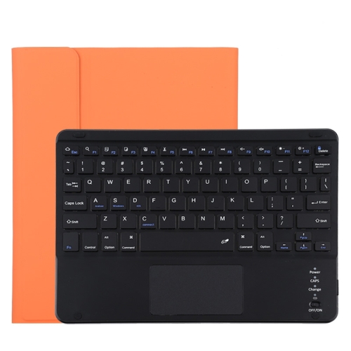 

TG11BC Detachable Bluetooth Black Keyboard Microfiber Leather Tablet Case for iPad Pro 11 inch (2020), with Touchpad & Pen Slot & Holder (Orange)