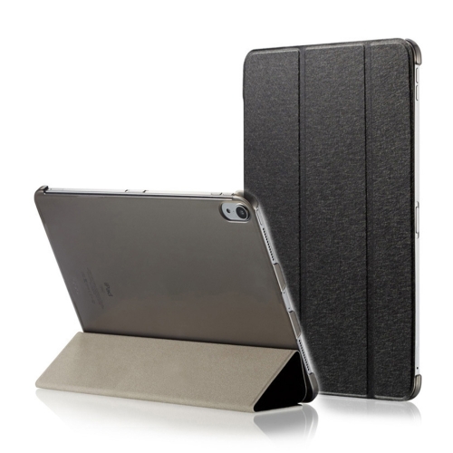 

Silk Texture Horizontal Flip Magnetic PU Leather Case for iPad Pro 11 inch (2018), with Three-folding Holder & Sleep / Wake-up Function(Black)