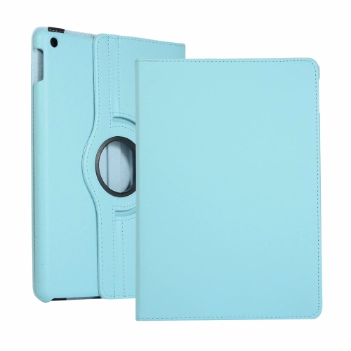 

For iPad 10.2 / iPad Air 2019 10.5 / iPad 10.2 2020 Litchi Texture Horizontal Flip 360 Degrees Rotation Leather Case(Sky Blue)