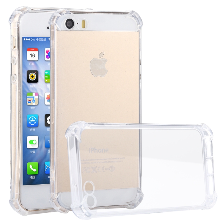 

Shock-resistant Transparent TPU Protective Case for iPhone 5 & 5s & SE