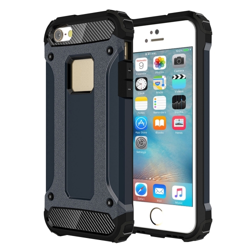 

Tough Armor TPU + PC Combination Case for iPhone iPhone SE & 5 & 5s(Dark Blue)