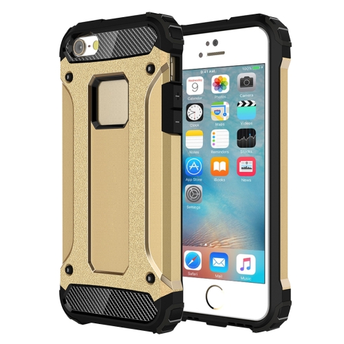

Tough Armor TPU + PC Combination Case for iPhone SE & 5 & 5s(Gold)