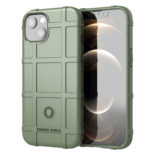 

Rugged Shield Full Coverage Shockproof TPU Case for iPhone 13(Green)