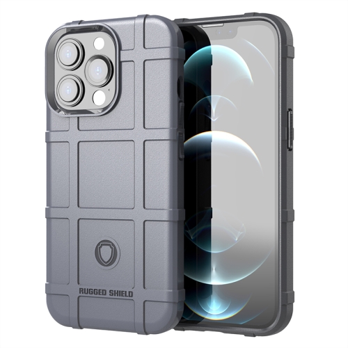 

Rugged Shield Full Coverage Shockproof TPU Case for iPhone 13 Pro(Grey)