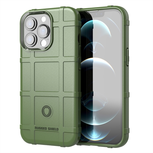 

Rugged Shield Full Coverage Shockproof TPU Case for iPhone 13 Pro Max(Green)