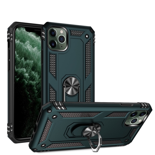 

Armor Shockproof TPU + PC Protective Case for iPhone 11 Pro Max, with 360 Degree Rotation Holder (Green)