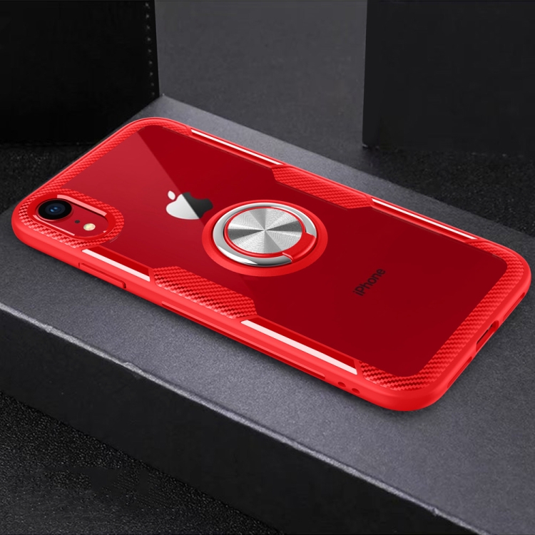 For iPhone XR Magnetic 360 Degree Rotation Ring Holder Armor