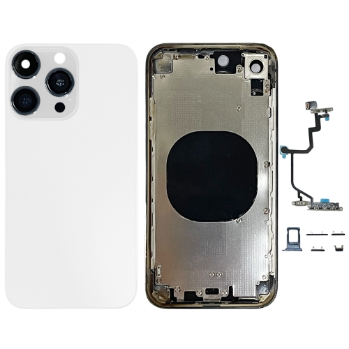 

Back Cover with Appearance Imitation of iP15 Pro for iPhone XR(White)