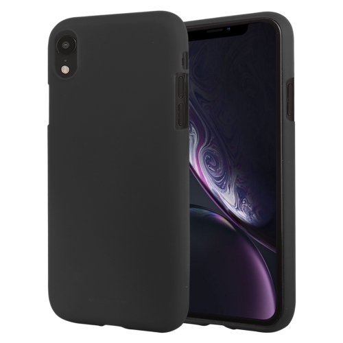 

GOOSPERY SOFT FEELING Liquid TPU Drop-proof Soft Protective Case for iPhone XR(Black)