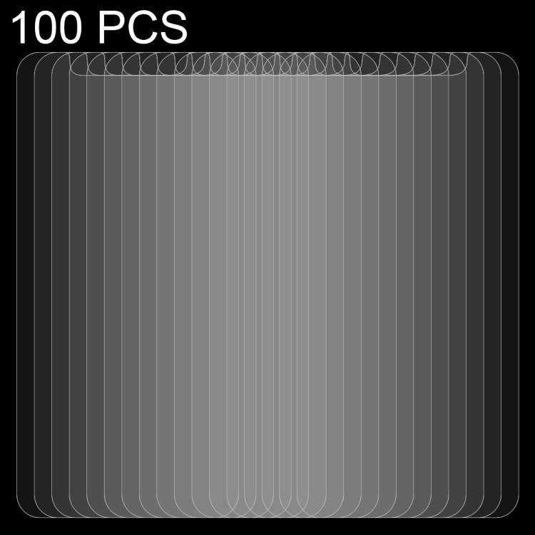 

100 PCS 0.1mm HD Straight Edge PET Screen Protector for iPhone XR, No Retail Package