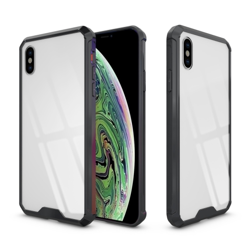 

Acrylic + TPU Shockproof Transparent Armor Case for iPhone XS Max (Black)