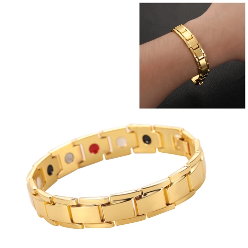 

Men Detachable Titanium Steel Magnetic Therapy Bracelet Jewelry(Gold)