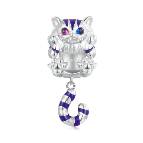 

SCC2529 Sterling Silver S925 Fantasy Magic Cat Pendant Accessories DIY Bracelet Beads