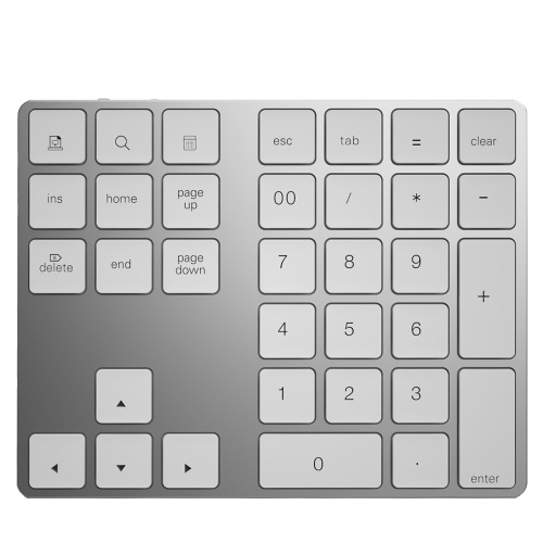 

BT181 34 Keys Bluetooth Numeric Small Keypad (Silver)