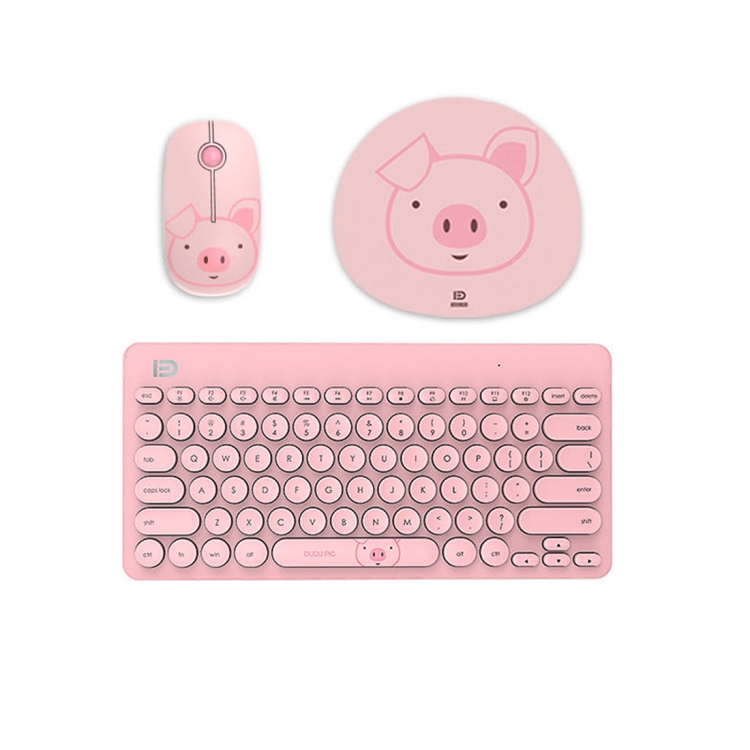 

FOETOR EK6210 Mini Cute Wireless Mouse Keyboard Set (Pink)