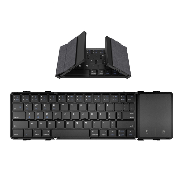 

B1053 Leather Portable Tri-Fold Bluetooth Keyboard