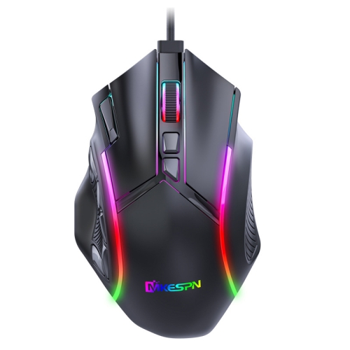 

MKESPN X15 Full Speed 12800DPI 12 Buttons Macro Definition RGB Wired Mouse