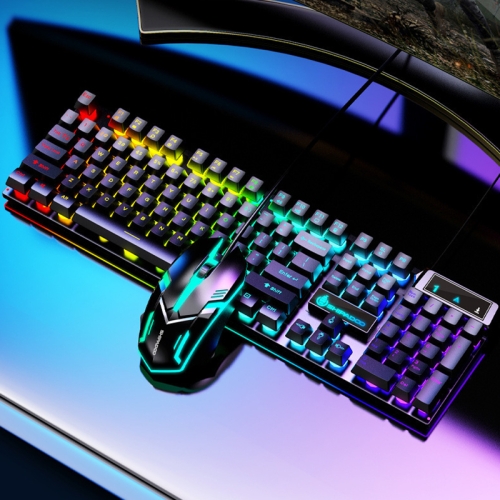 

D500 RGB Brilliant Backlight Word ThroughKeyboard and Mouse Set