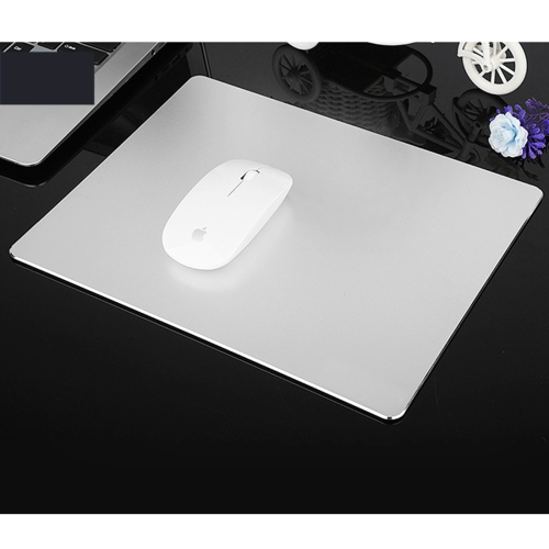 

Extended Large Slim Anti-Slip Aluminium Alloy Gaming and Office Keyboard Mouse Pad Mat, Size: 240 x 170 x 4 mm(Silver)