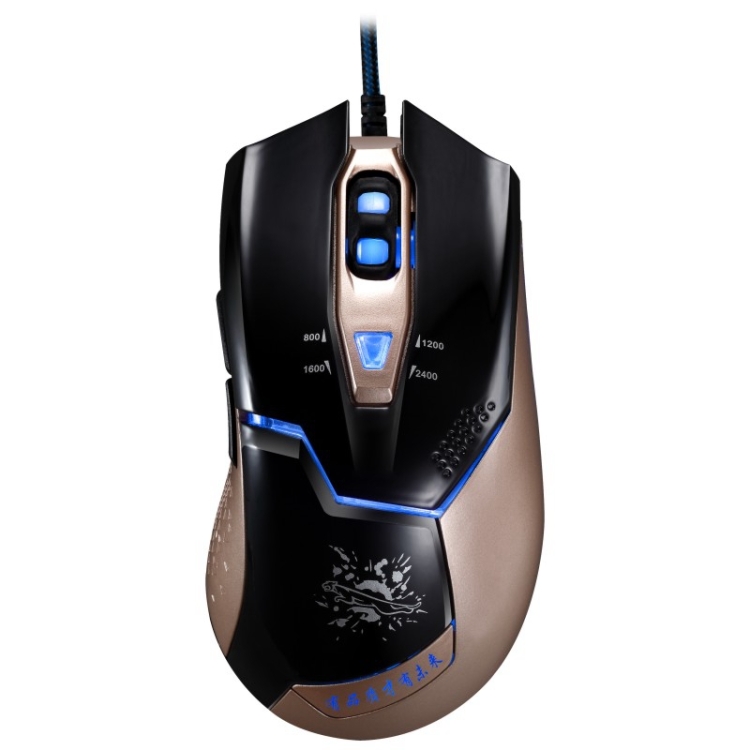 Chasing Leopard V15 USB 2400DPI เมาส์เล่นเกมออปติคอลแบบมีสายปรับความ ...
