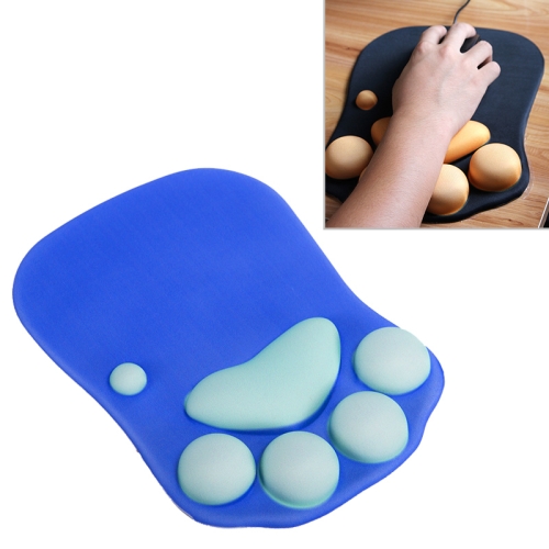 

MONTIAN Cat Claw Shape Slow Soft Bracer Non-slip Silicone Mouse Pad(Dark Blue)