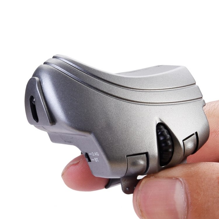 

GM306DM Bluetooth + 2.4GHz Dual-mode Lazy Finger Ring Mouse Rechargeable Wireless Mouse (Silver Grey)