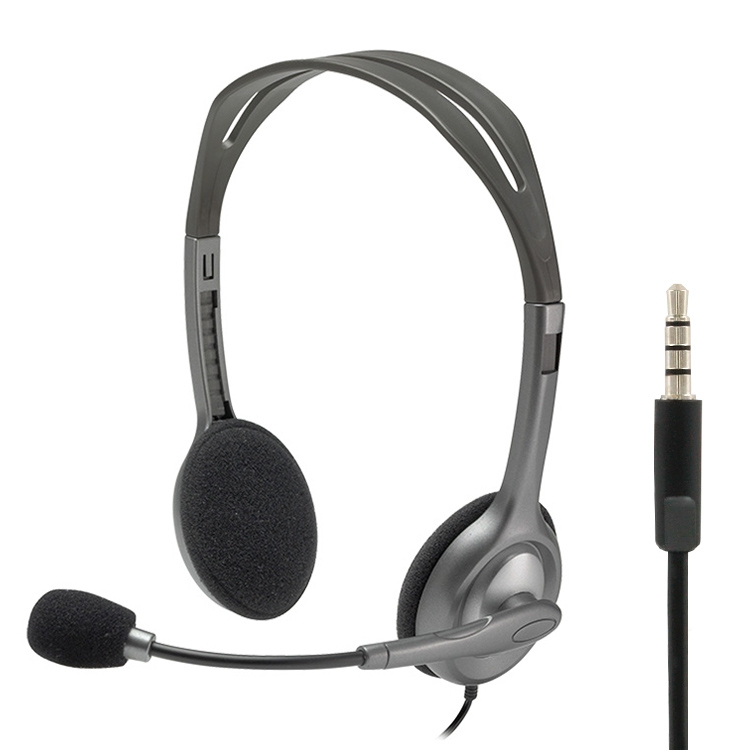 

Logitech H111 3.5mm Plug Music Voice Stereo Headset with Microphone