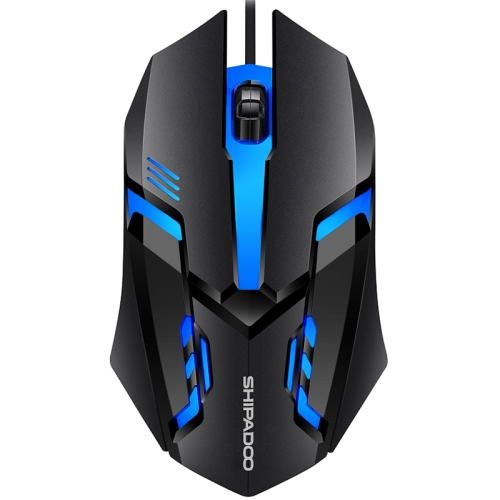 

SHIPADOO S190 Colorful Recirculating Breathing Light Gaming Luminous Wired Mouse(Black)