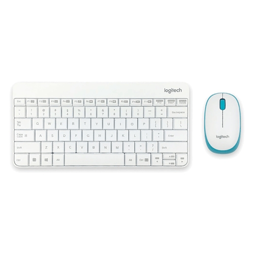 

Logitech MK245 Nano Wireless Keyboard Mouse Set (White)