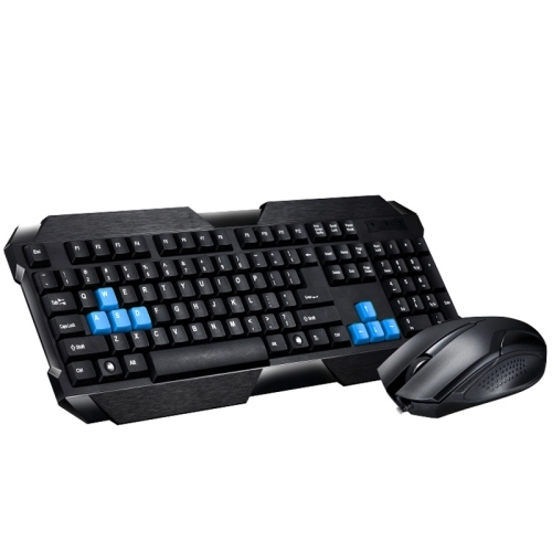 

ZGB Q19 USB Wired Waterproof Keyboard Mouse Set(Black)