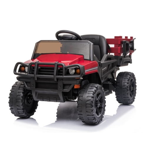 [US Warehouse] Kids Ride on Car UTV with Trailer 12V Rechargeable ...