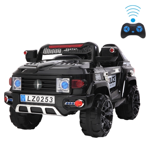 Ride On Off-Road Electric Car Double Drive Remote Control Black for kids 